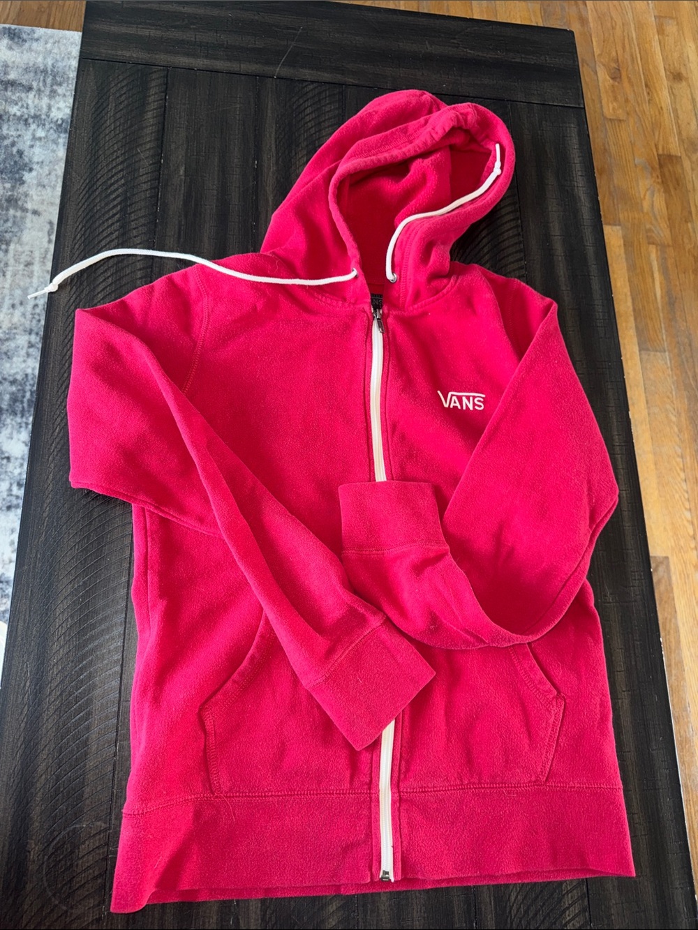 Vans Kids Bright Pink Full-Zip Hooded Jacket